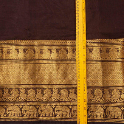 Maroon Kanchi Cotton Saree For Festive Wear PV MM KC 729