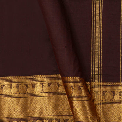 Maroon Kanchi Cotton Saree For Festive Wear PV MM KC 729