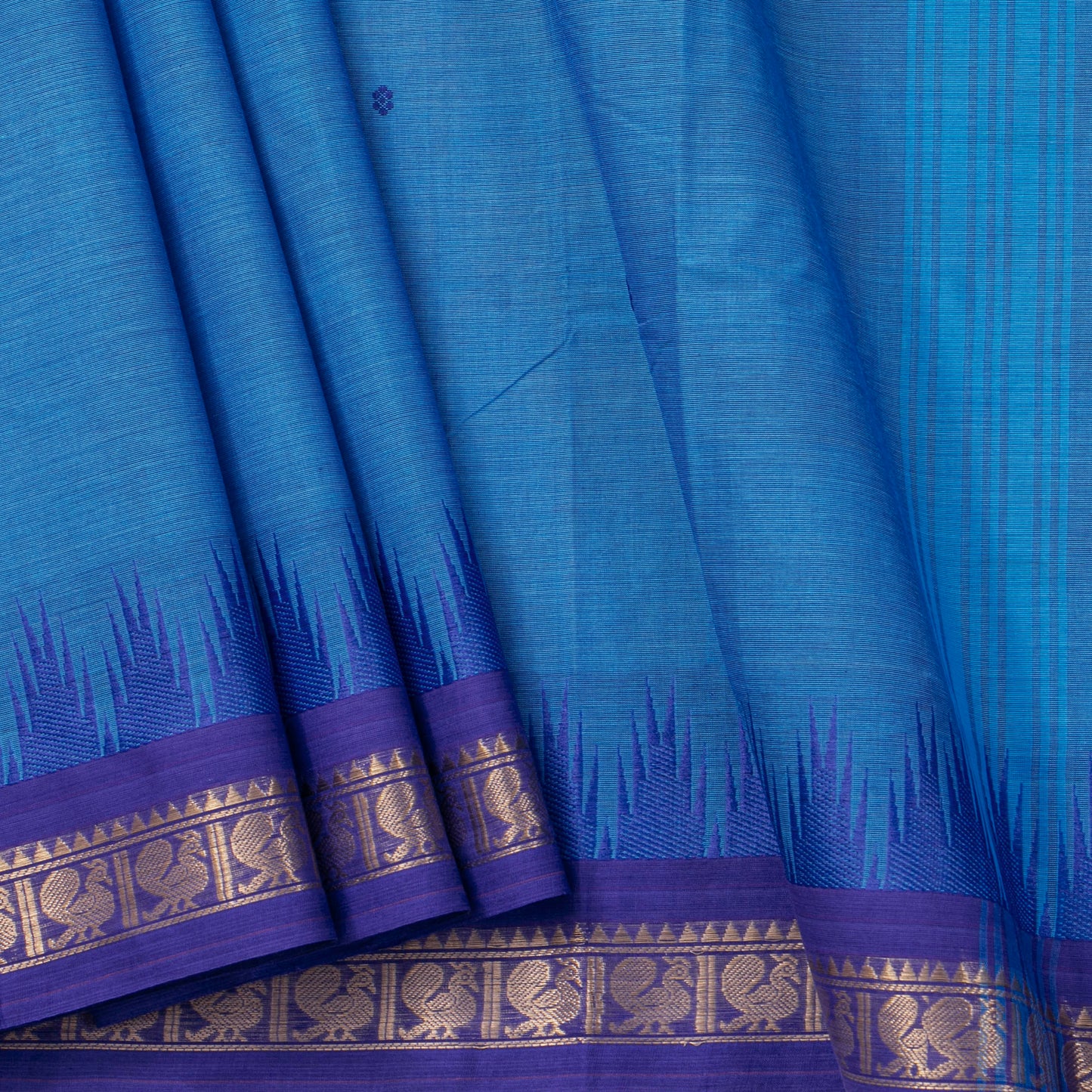 Blue Kanchi Cotton Saree For Festive Wear PV MM KC 807