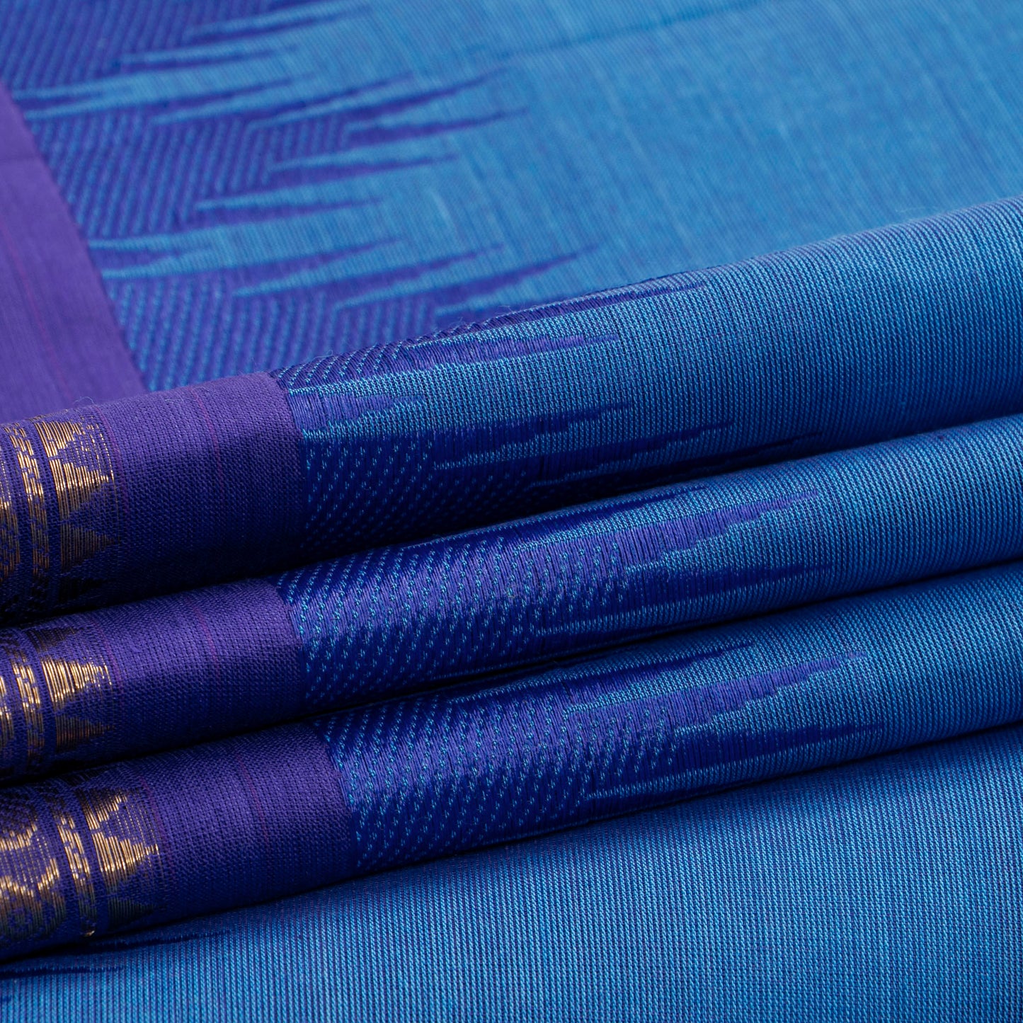 Blue Kanchi Cotton Saree For Festive Wear PV MM KC 807