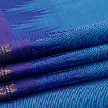 Blue Kanchi Cotton Saree For Festive Wear PV MM KC 807