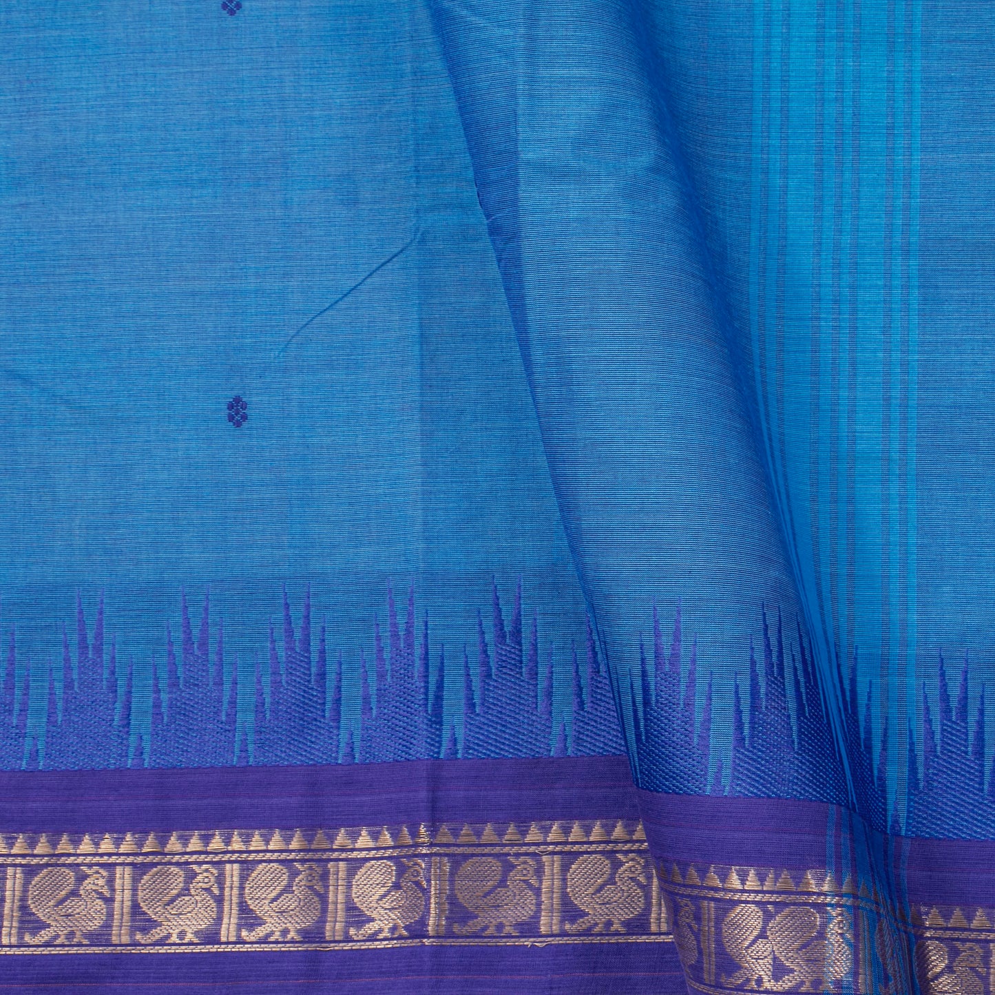Blue Kanchi Cotton Saree For Festive Wear PV MM KC 807