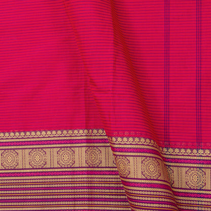 Pink Kanchi Cotton Saree For Festive Wear PV MM KC 711
