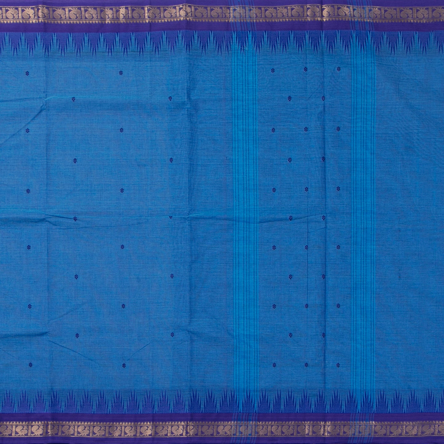 Blue Kanchi Cotton Saree For Festive Wear PV MM KC 807
