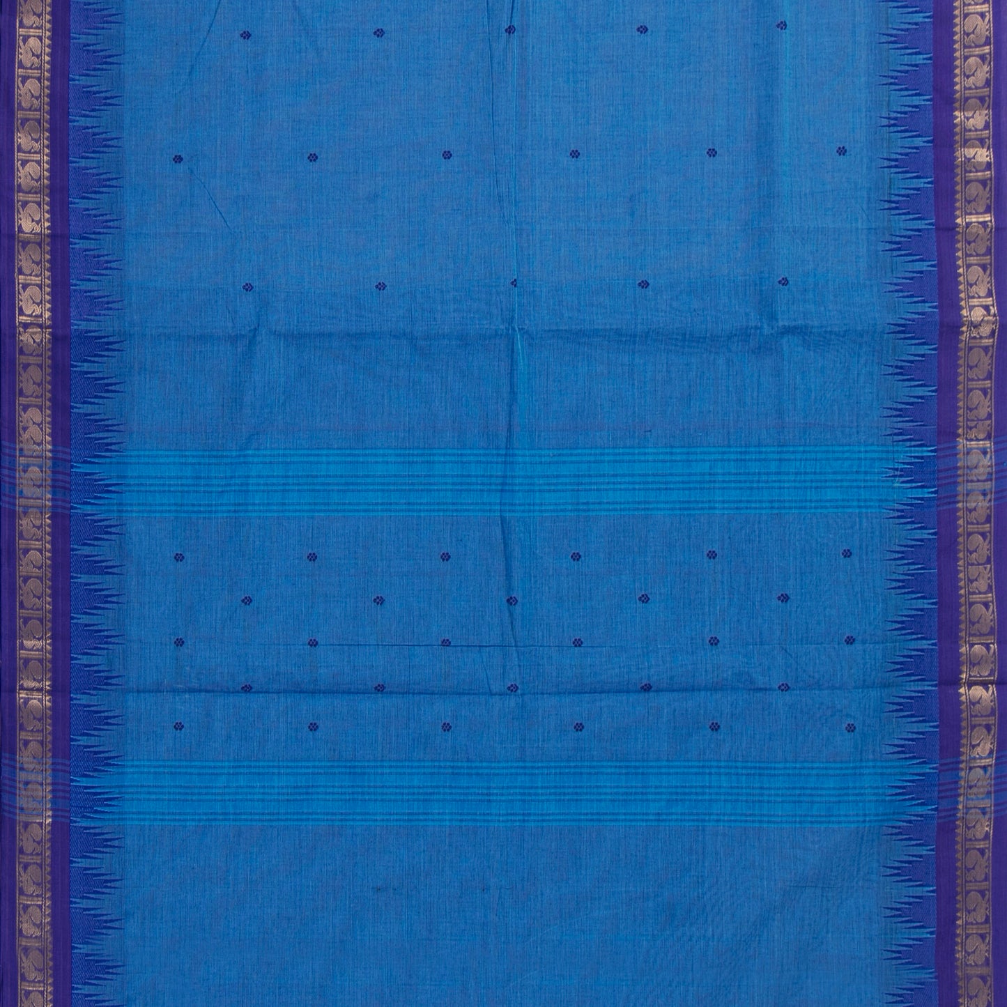 Blue Kanchi Cotton Saree For Festive Wear PV MM KC 807