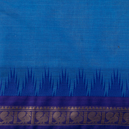 Blue Kanchi Cotton Saree For Festive Wear PV MM KC 807