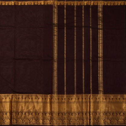 Maroon Kanchi Cotton Saree For Festive Wear PV MM KC 729