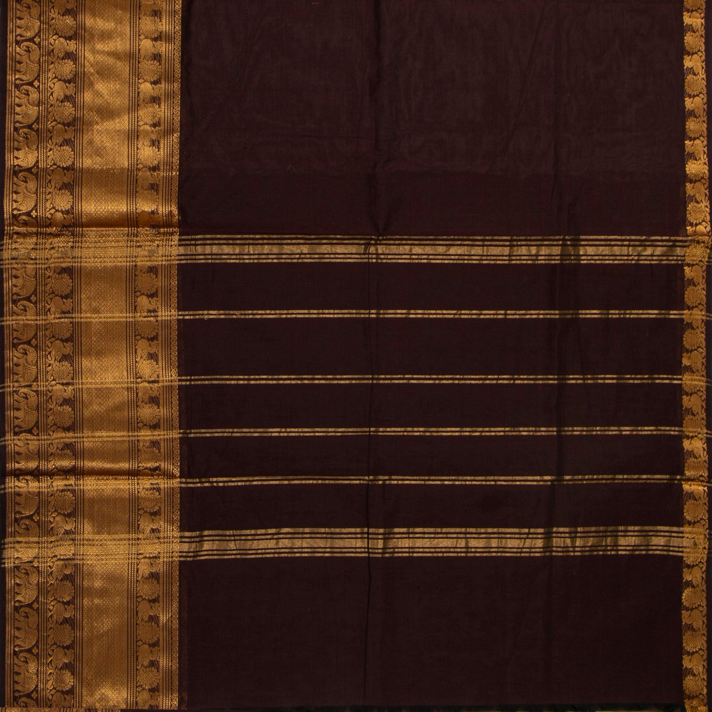 Maroon Kanchi Cotton Saree For Festive Wear PV MM KC 729