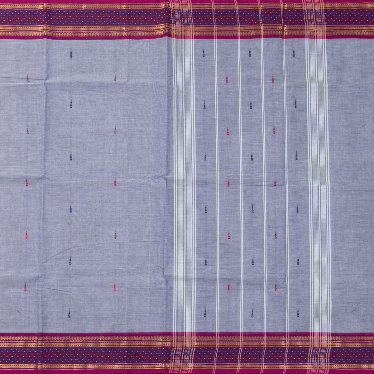 Lilac And Magenta Kanchi Cotton Saree For Festive Wear PV MM KC 839