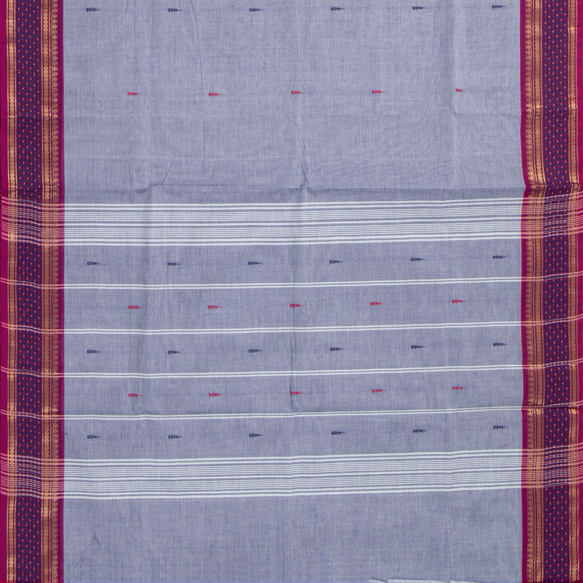 Lilac And Magenta Kanchi Cotton Saree For Festive Wear PV MM KC 839