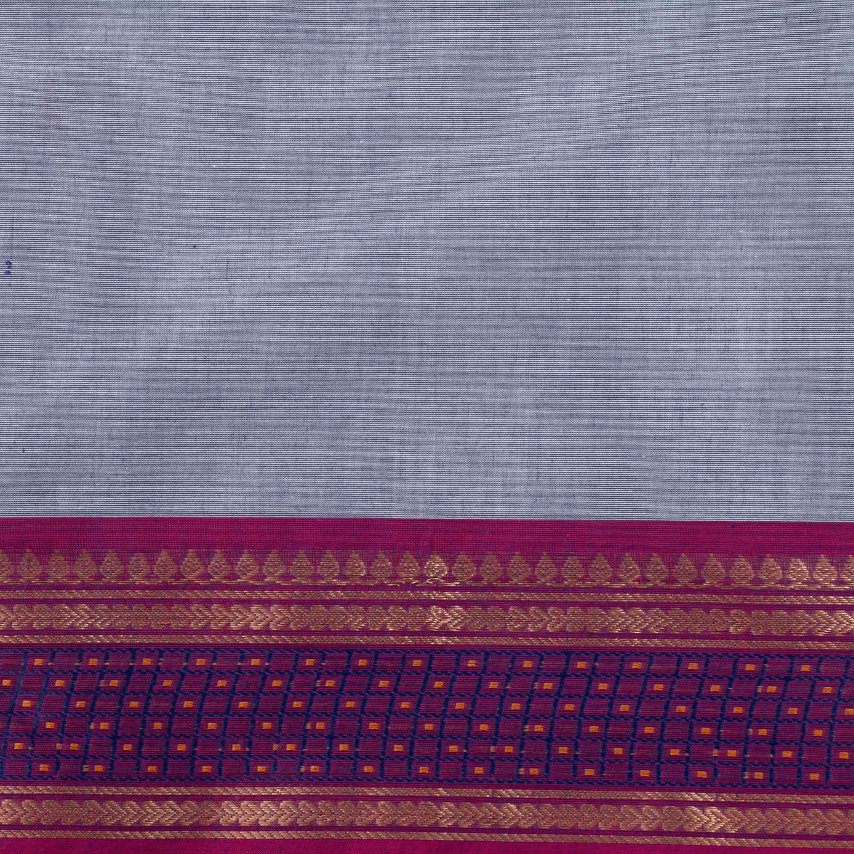 Lilac And Magenta Kanchi Cotton Saree For Festive Wear PV MM KC 839