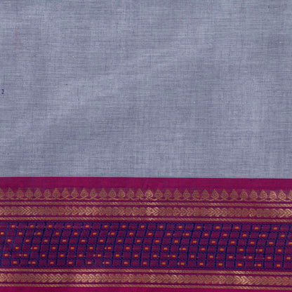 Lilac And Magenta Kanchi Cotton Saree For Festive Wear PV MM KC 839
