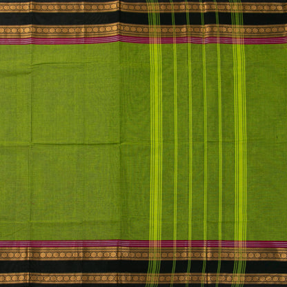 Green And Pink Kanchi Cotton Saree For Festive Wear PV MM KC 718