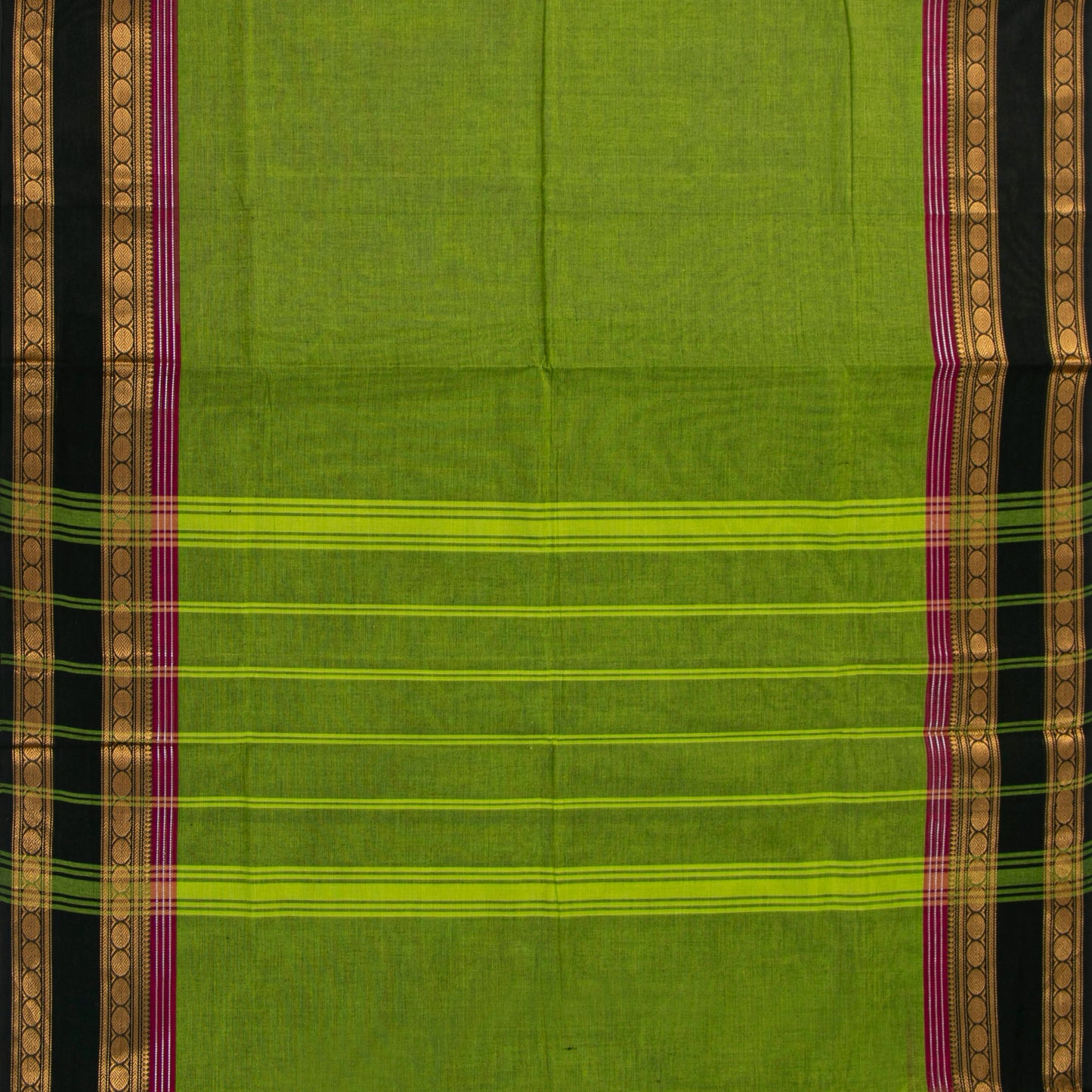 Green And Pink Kanchi Cotton Saree For Festive Wear PV MM KC 718