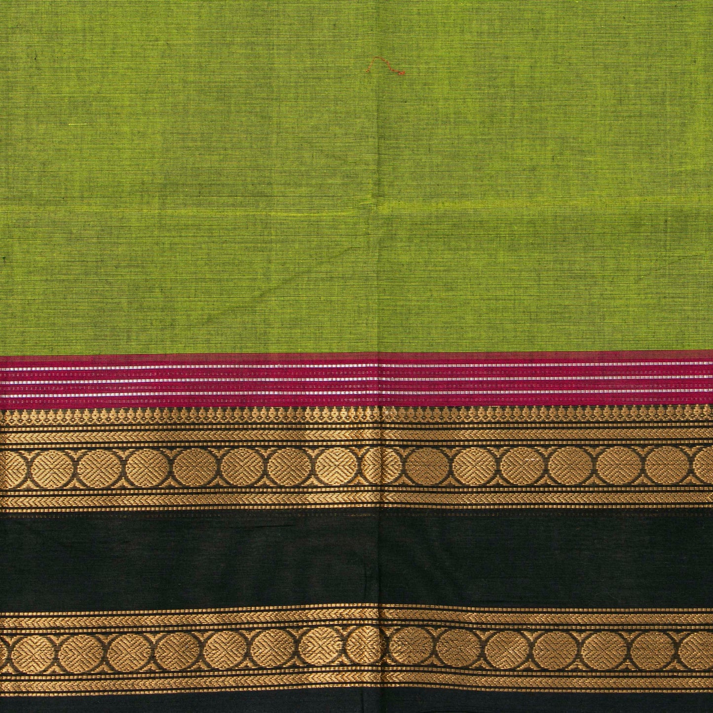 Green And Pink Kanchi Cotton Saree For Festive Wear PV MM KC 718
