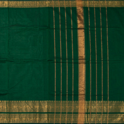 Green  Kanchi Cotton Saree For Festive Wear PV MM KC 724