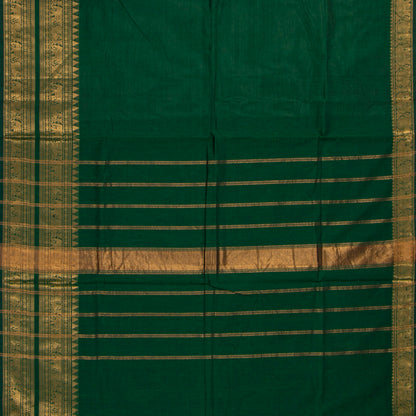 Green  Kanchi Cotton Saree For Festive Wear PV MM KC 724