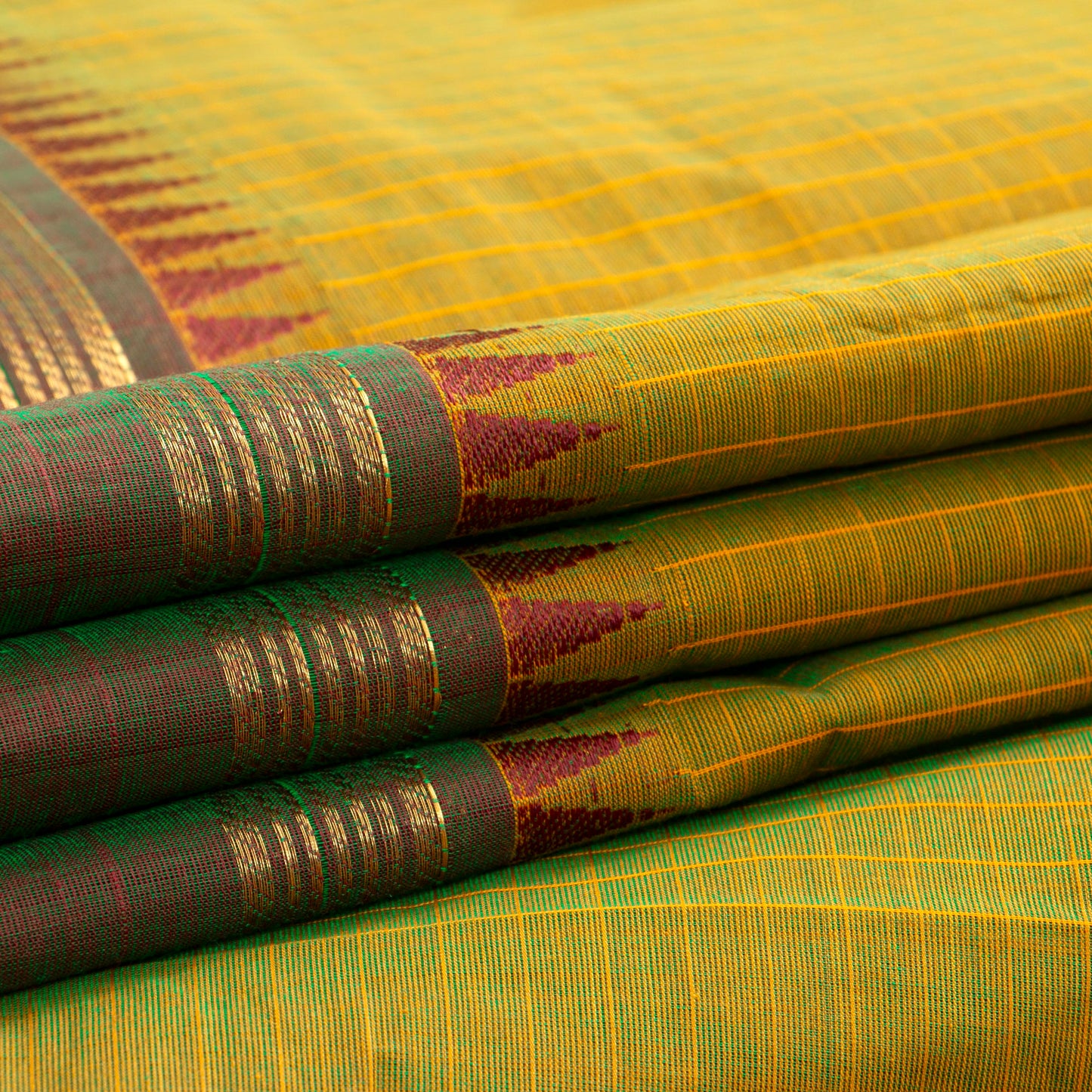 Green Kanchi Cotton Saree PV MM KC 270