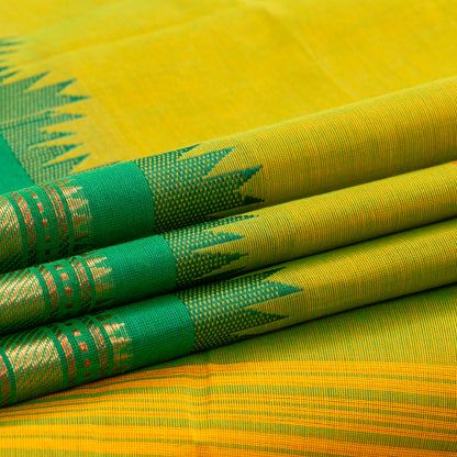 Green Kanchi Cotton Saree PV MM KC 229