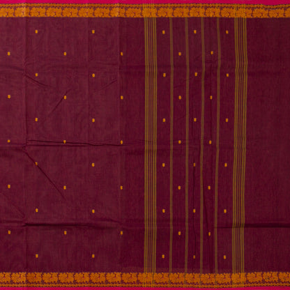 Maroon Kanchi Cotton Saree PV MM KC 188