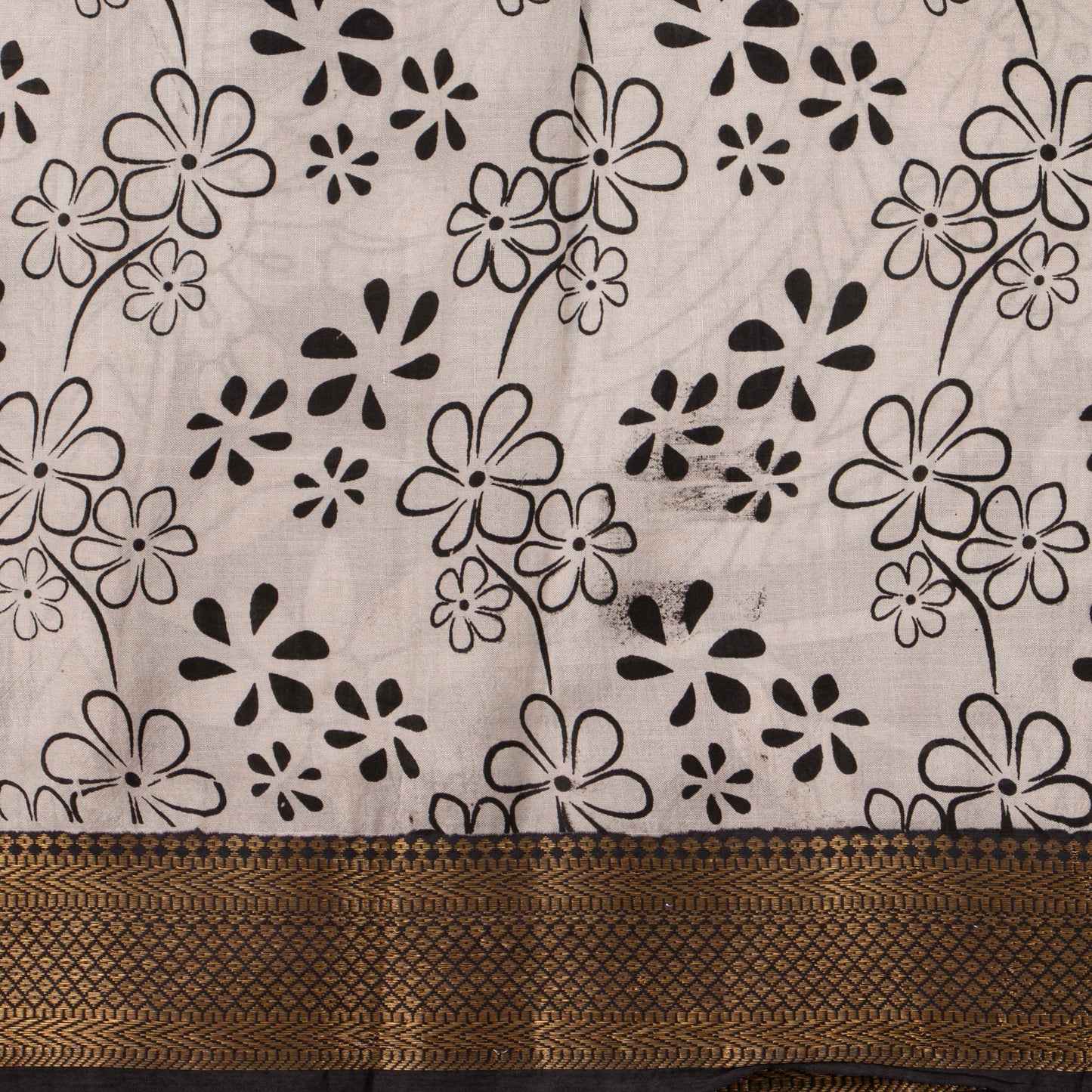 Maroon And Black Kalamkari Mangalgiri Silk Saree For Office Wear PV MG 120
