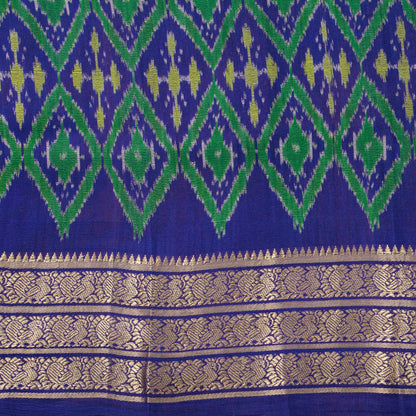 Maha Vishnu Themed Handpainted Kalamkari Kanchipuram Silk Saree For Festive Wear PV KAI IKS 104