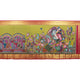 Krishna And Radha In Kunjavan Leela Handpainted Kalamkari Kanchipuram Silk Saree For Festive Wear PV KAI KK 103