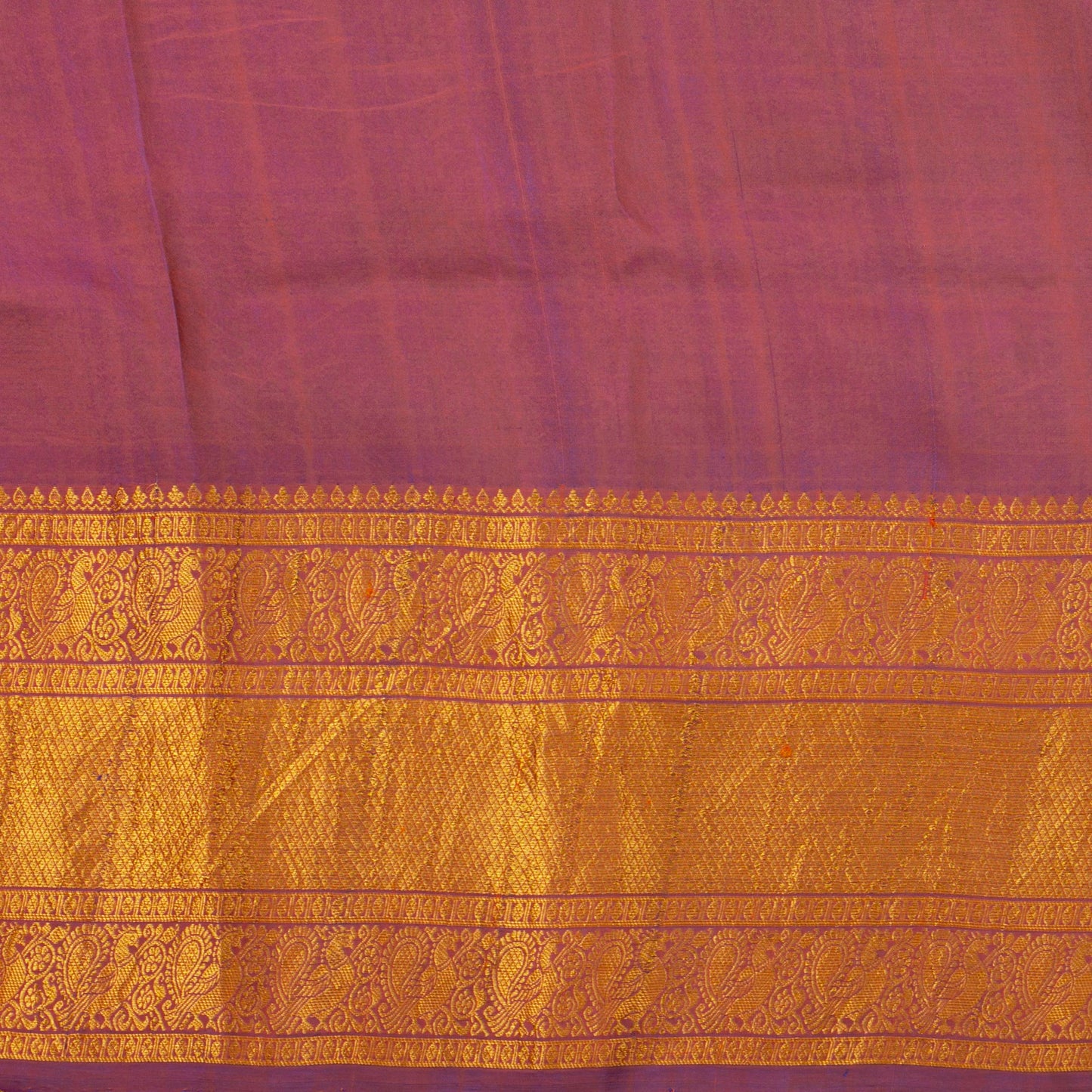 Lord Krishna's Triumph Themed Handpainted Kalamkari Kanchipuram Silk Saree For Festive Wear PV KAI KGS 102