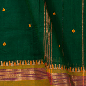 Green And Mustard Kanchi Cotton Saree PV MM KC 208