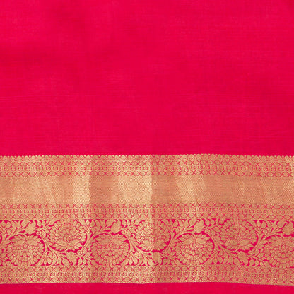Krishna And Radha In Rasa Leela Themed Handpainted Kalamkari Kanchipuram Silk Saree For Festive Wear PV KAI KGS 104