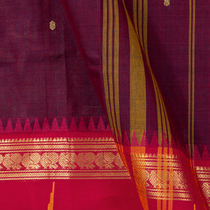 Magenta And Pink  Kanchi Cotton Saree PV MM KC 212