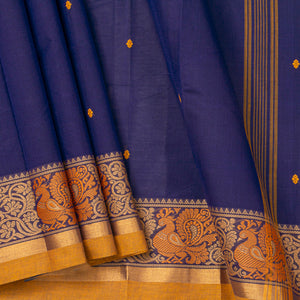 Blue Kanchi Cotton Saree For Festive Wear PV MM KC 507