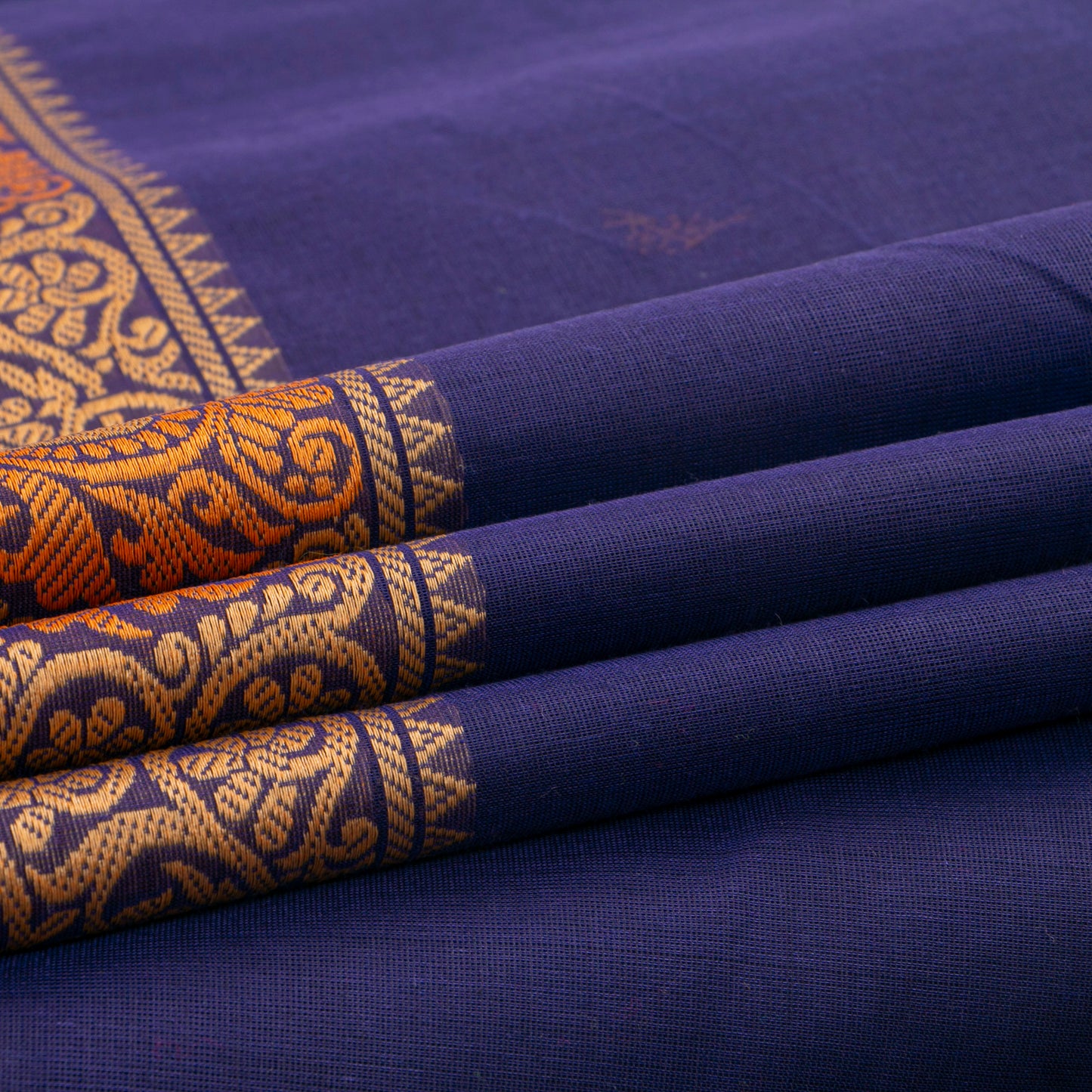 Blue Kanchi Cotton Saree For Festive Wear PV MM KC 507