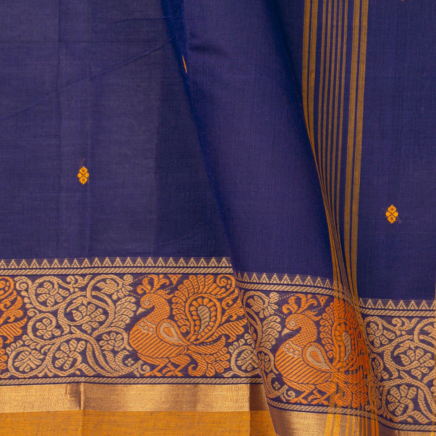 Blue Kanchi Cotton Saree For Festive Wear PV MM KC 507