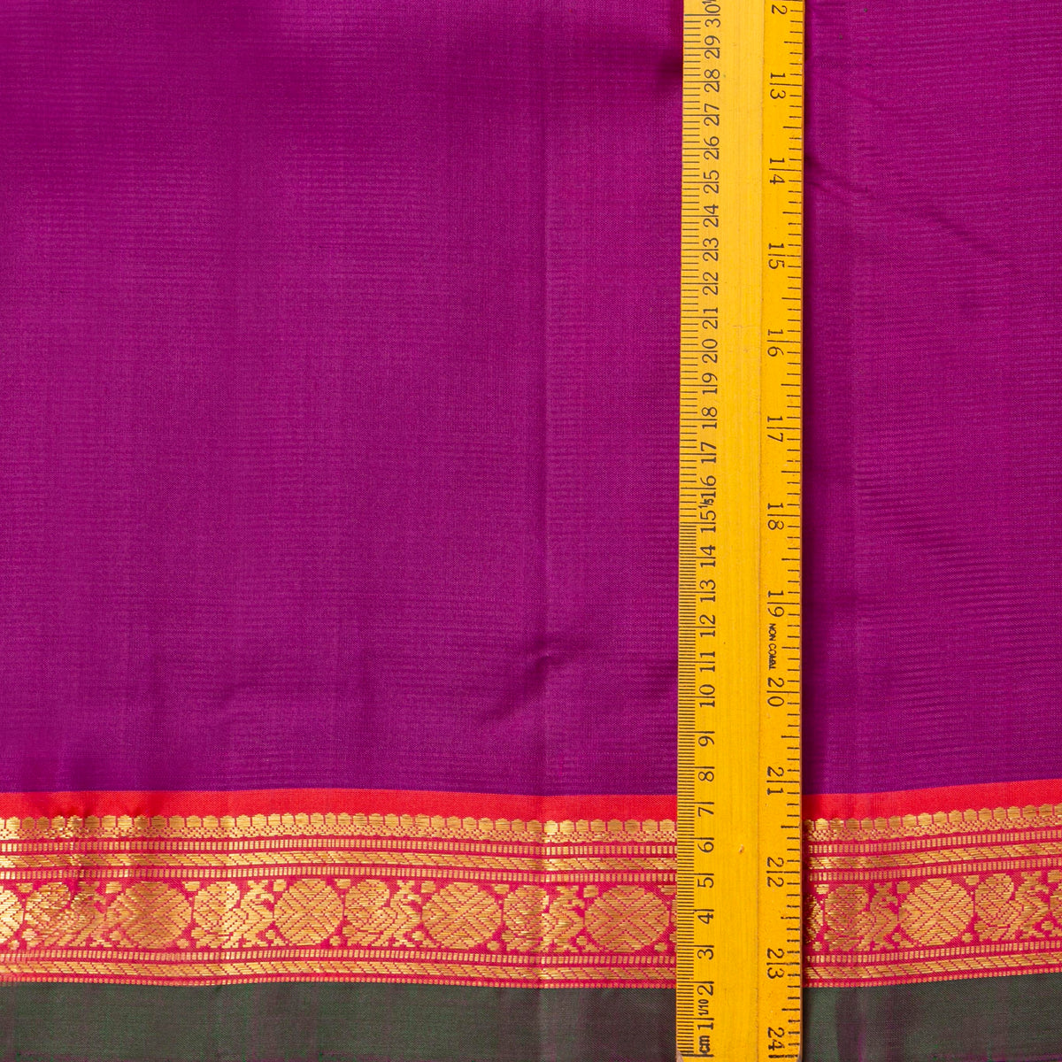 Magenta And Pink Kanchipuram Silk Saree For Festive Wear PV J 1700