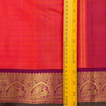 Casandra And Magenta Kanchipuram Silk Saree For Festive Wear PV J 1833
