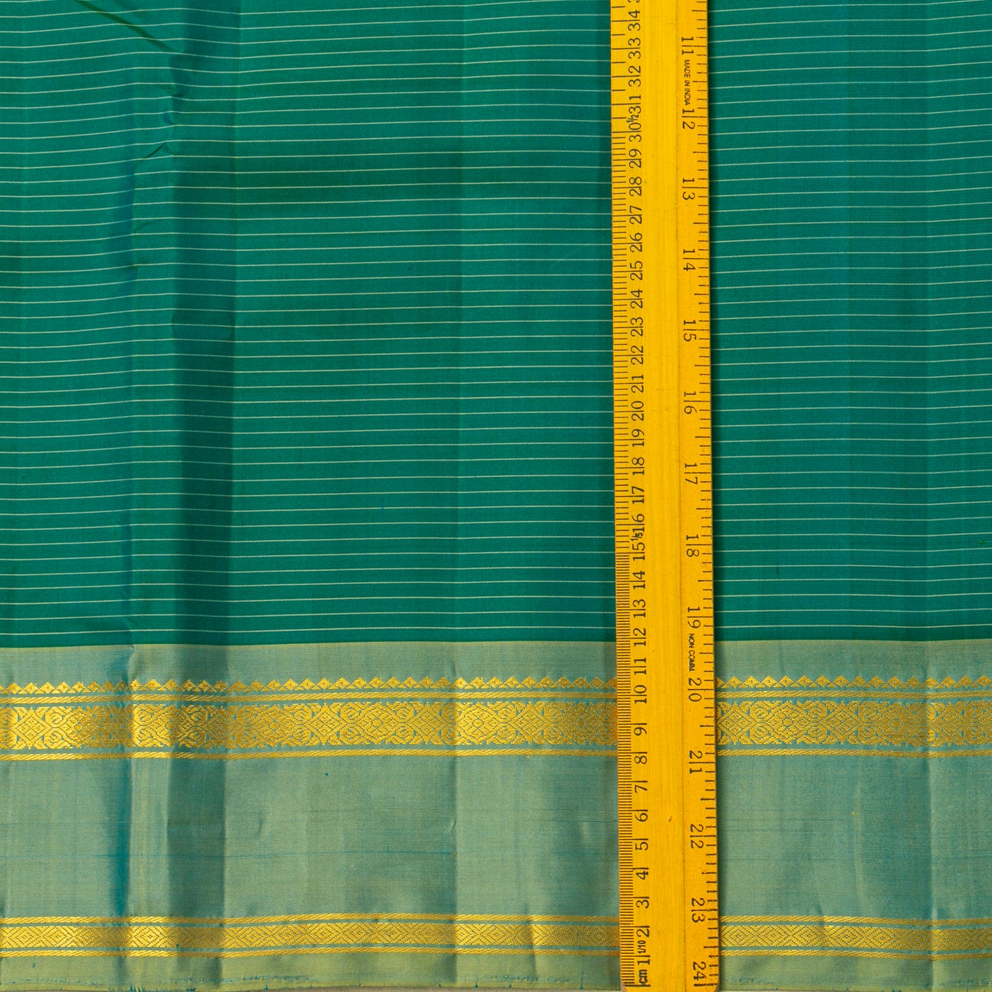 Green  Kanchipuram Silk Saree For Festive Wear PV KNN 328
