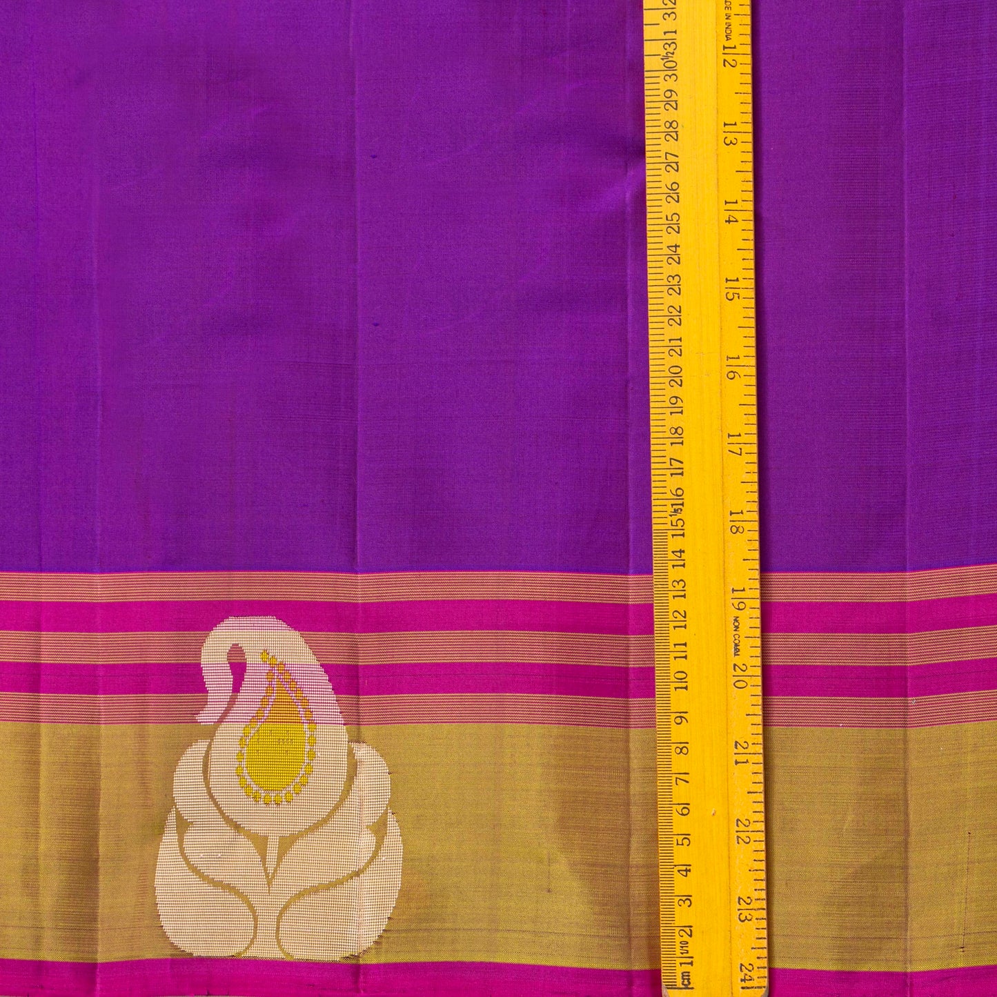 Magenta And Beige Kanchipuram Silk Saree For Festive Wear PV KNN 334