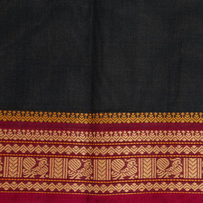 Black And Magenta Kanchi Cotton Saree PV MM KC 172