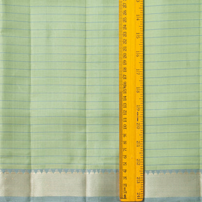 Elachi Green And Blue Kanchipuram Silk Saree For Festive Wear PV KNN 333