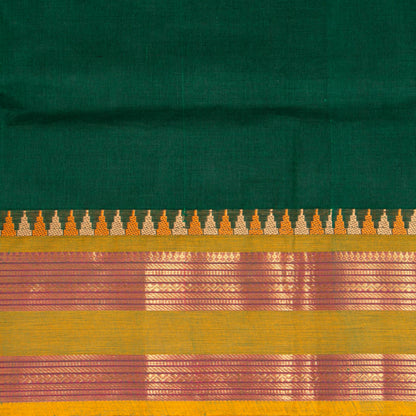 Green And Mustard Kanchi Cotton Saree PV MM KC 208
