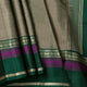 Beige And Green Kanchipuram Silk Saree For Office Wear PV KNN 329