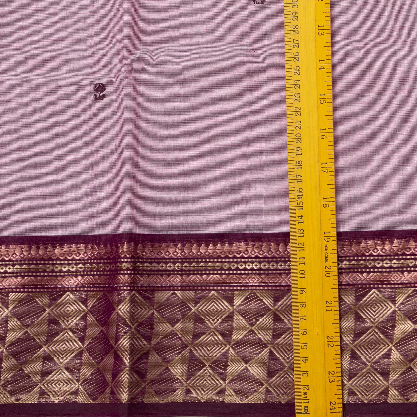 Lilac And Purple Kanchi Cotton Saree For Festive Wear PV MM KC 485