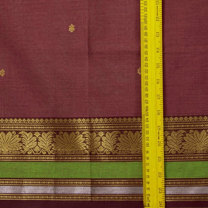 Brown Kanchi Cotton Saree For Festive Wear PV MM KC 596