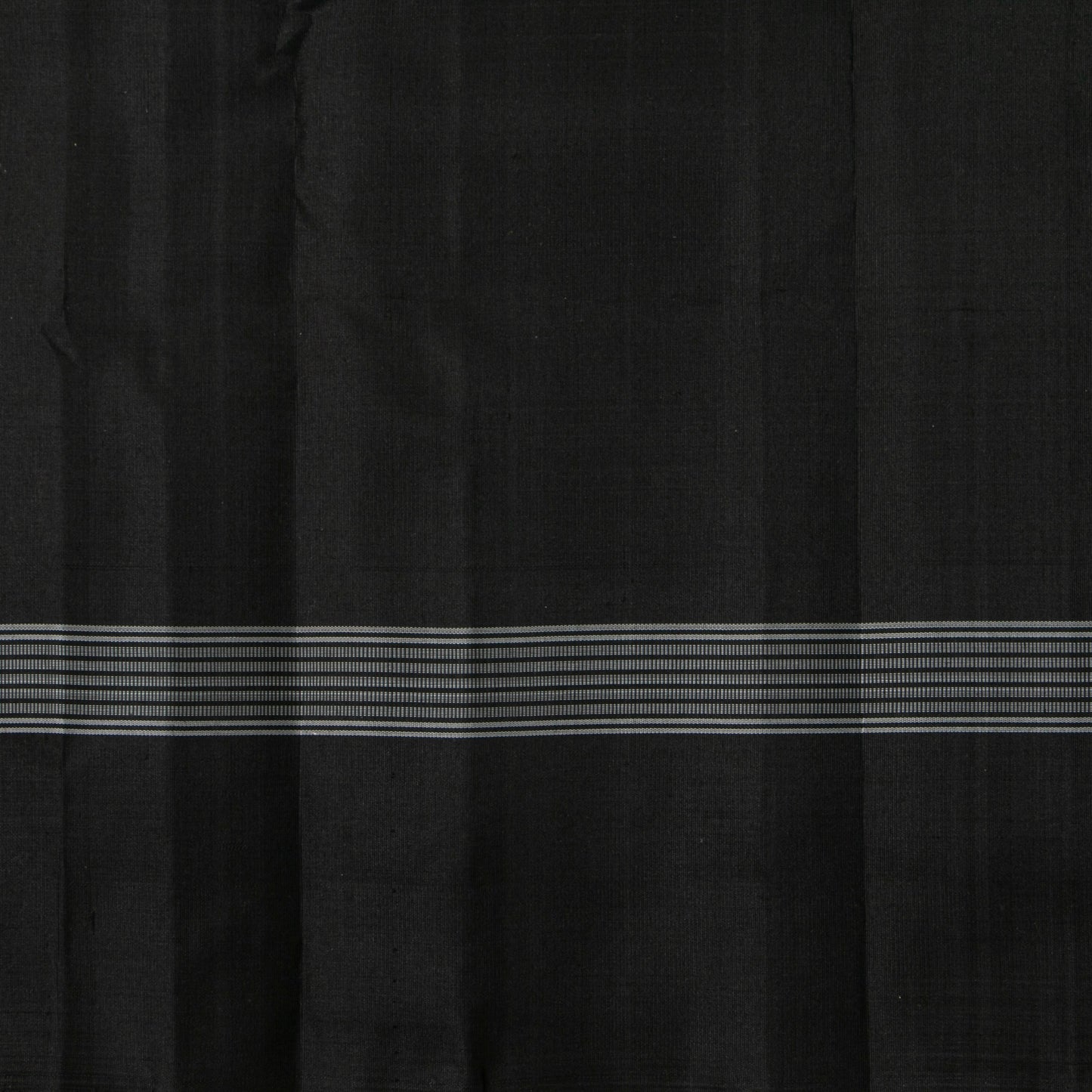 Yellow And Black Kanchipuram Silk Saree No Zari For Office Wear PV KNN 339