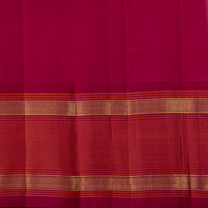 Off White And Red Kanchipuram Silk Saree For Festive Wear PV KNN 342