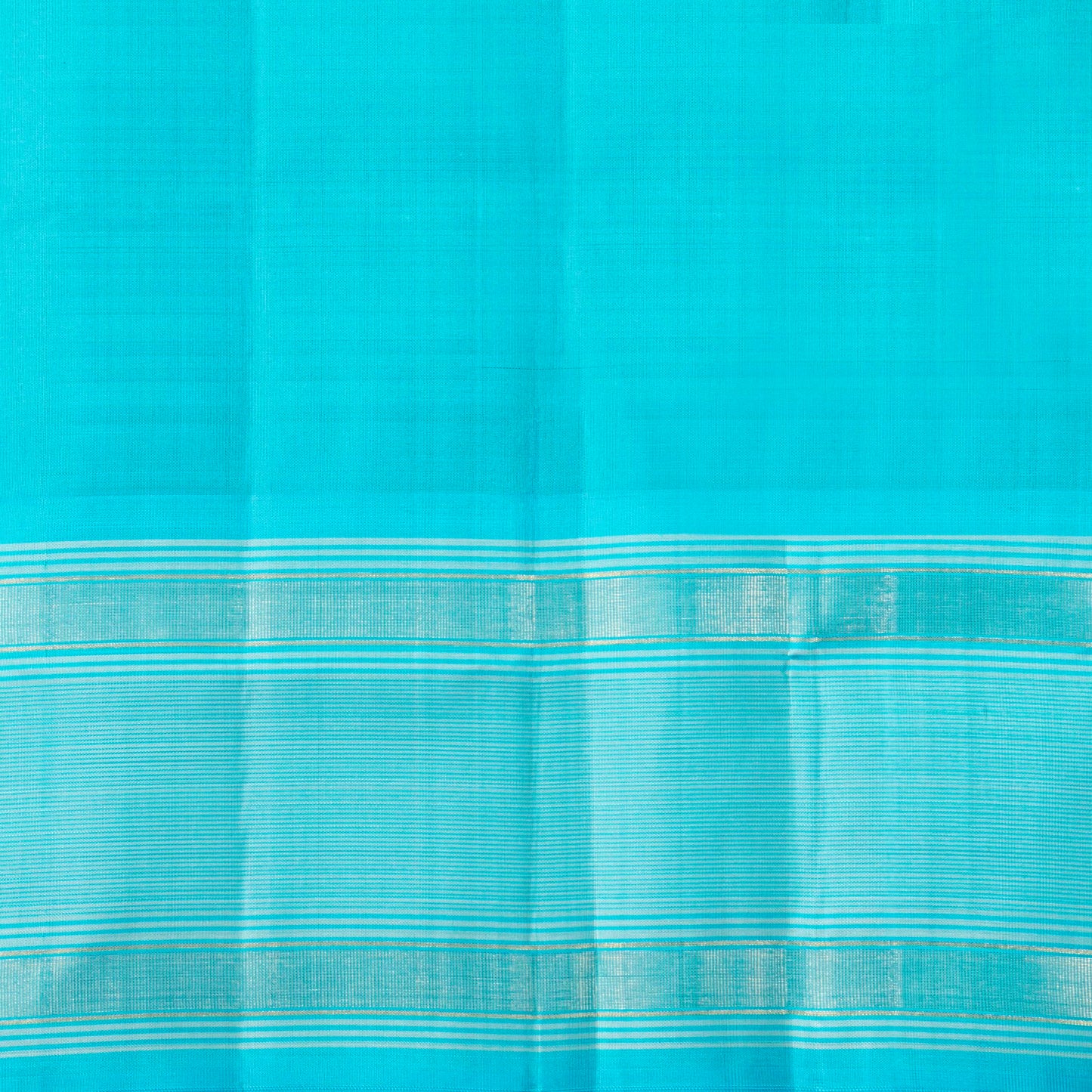 Black And Turquoise Kanchipuram Silk Saree For Office Wear PV KNN 343