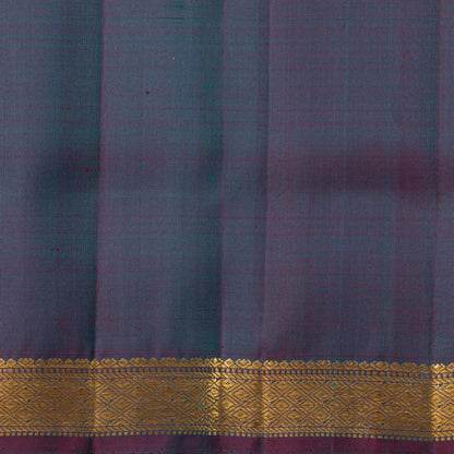 Mint Green And Purple Kanchipuram Silk Saree For Office Wear PV KNN 323
