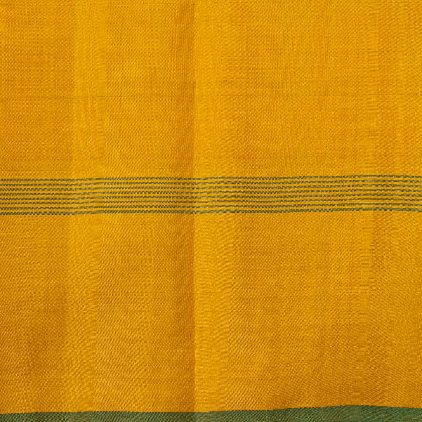 Beige And Yellow Checked Kanchipuram Silk Saree No Zari For Office Wear PV KNN 341