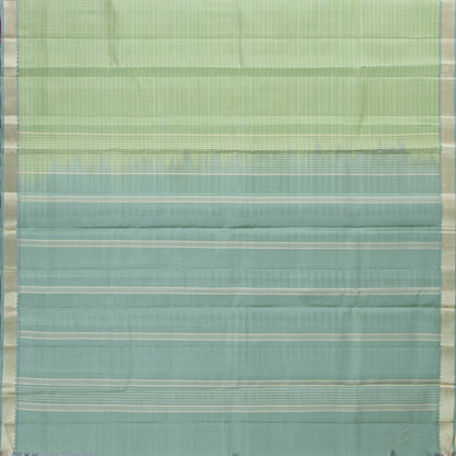 Elachi Green And Blue Kanchipuram Silk Saree For Festive Wear PV KNN 333